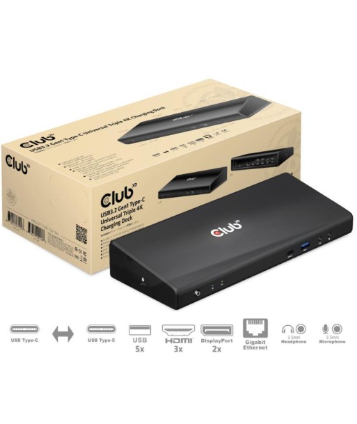 Док-станция Club3D USB-C 60W - CSV-1562 Док-станция Club3D USB-C 60W - CSV-1562
