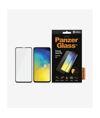 PanzerGlass, Samsung, Galaxy S10e, Glass, Black, Rounded edges, 100% touch preservation, Case Friendly