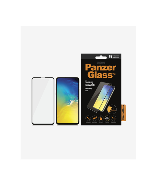 PanzerGlass, Samsung, Galaxy S10e, Glass, Black, Rounded edges, 100% touch preservation, Case Friendly PanzerGlass, Samsung, Galaxy S10e, Glass, Black, Rounded edges, 100% touch preservation, Case Friendly