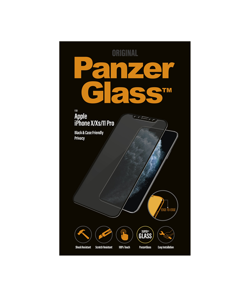 PanzerGlass iPhone X/Xs/11 Pro Must Konfidentsiaalsuse Ekraanikaitse PanzerGlass iPhone X/Xs/11 Pro Must Konfidentsiaalsuse Ekraanikaitse