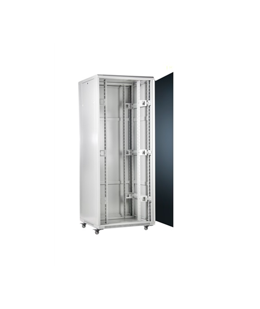 SOMI Networks, 42U, 19″ Freestanding Cabinet, 42U-80/80NACP, Gray, Max Load 800kg, Removable and Lockable Side Panels