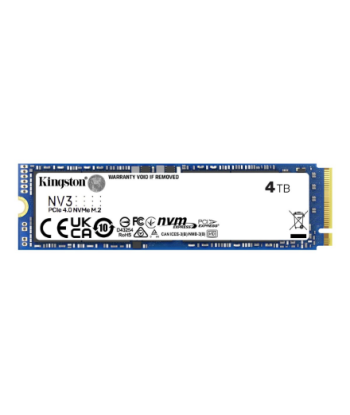 Kingston NV3 4TB NVMe PCIe 4.0 M.2 2280 SSD - Молниеносная скорость!