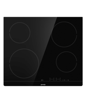 Pliidiplaat Gorenje, ECT641BSC, Vitroceramic, Number of burners/cooking zones 4, Touch, Timer, Black, Display