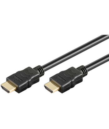 Goobay, High Speed HDMI Cable with Ethernet, Black, HDMI male (type A), HDMI male (type A), HDMI to HDMI, 1 m