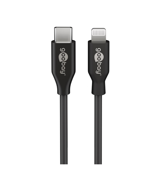 Goobay Кабель Lightning - USB-C - Быстрая зарядка и синхронизация, круглый - белый Goobay Кабель Lightning - USB-C - Быстрая зарядка и синхронизация, круглый - белый