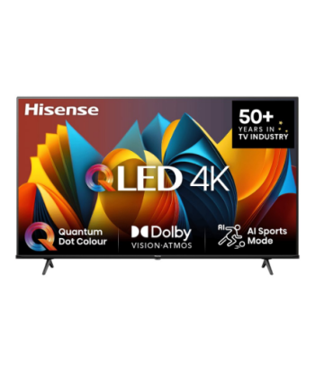Hisense QLED Smart TV, 75E7NQ, 75", Smart TV, VIDAA OS, UHD, Black