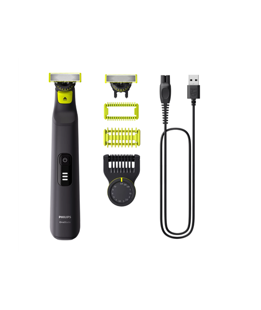 Philips Face and Body Shaver, QP6542/15 OneBlade Pro 360, Operating time (max) 90 min, Wet & Dry, Lithium Ion, Black