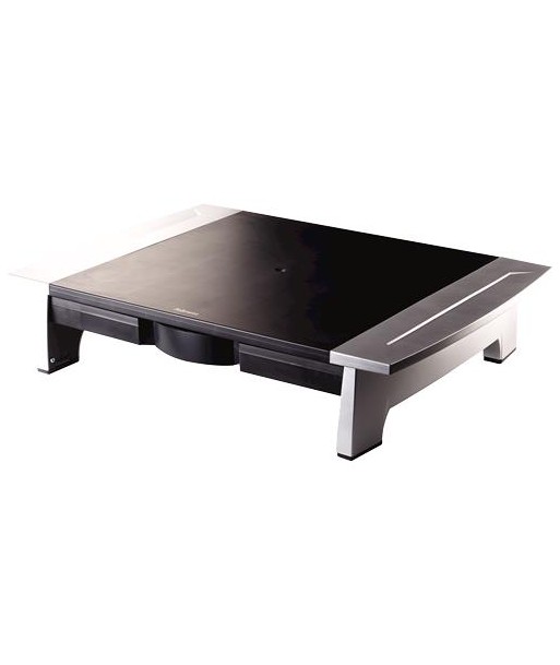 Fellowes Standard Monitor Riser - Black/Silver Fellowes Standard Monitor Riser - Black/Silver