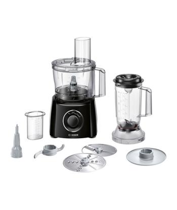 Bosch, Food processor, MCM3201B, 800 W, Number of speeds 2, Bowl capacity 2,3 L, Ice crushing, Blender, Black