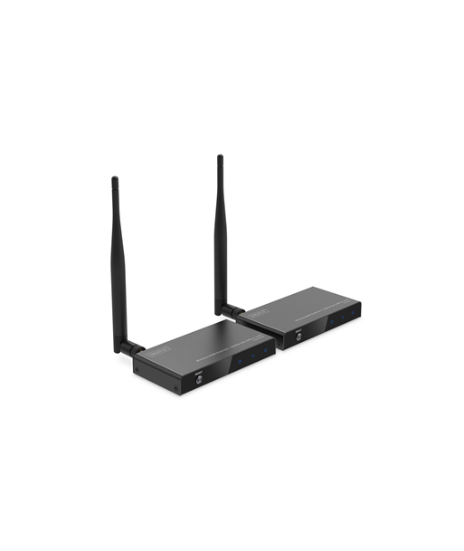 Digitus Wireless HDMI Extender/Splitter Set (100m, 1x4) | DS-55346 | Black