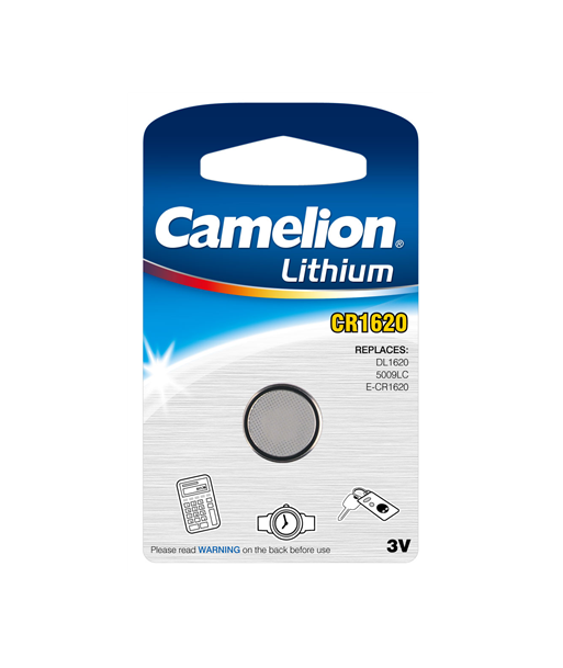 Camelion CR1620 Lithium Button Cell Battery - Single Pack Camelion CR1620 Lithium Button Cell Battery - Single Pack