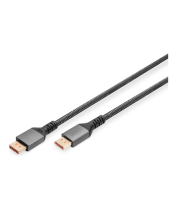 DIGITUS 16K DisplayPort Connection Cable, Version 2.1, 1m, 80G, Black | Digitus