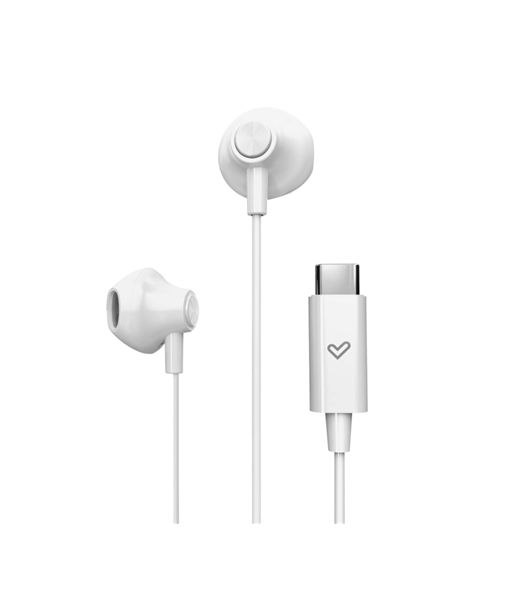Наушники Energy Sistem Wired, EasyPods Type C, Built-in microphone, USB-C, Snow