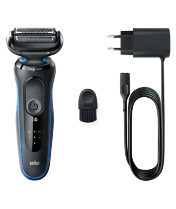 Бритва Braun, 51-B1000s, Operating time (max) 50 min, Wet & Dry, Black/Blue