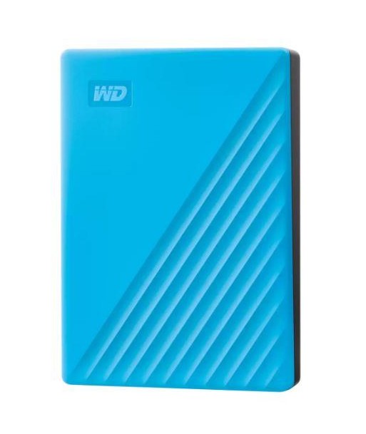 External HDD WESTERN DIGITAL My Passport 6TB USB 2.0 USB 3.2 Sky Blue WDBR9S0060BBL-WESN