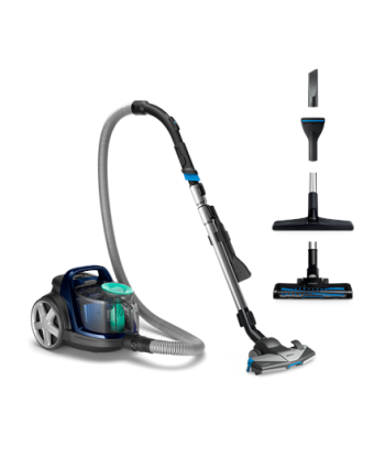 Philips, Vacuum cleaner, PowerPro Active FC9556/09, Bagless, Power 900 W, Dust capacity 1.5 L, Blue