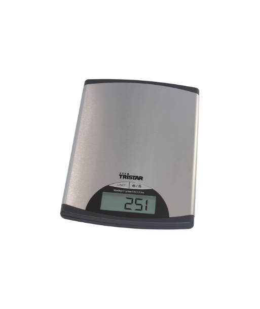 Tristar, Kitchen scale, KW-2435, Maximum weight (capacity) 5 kg, Metallic