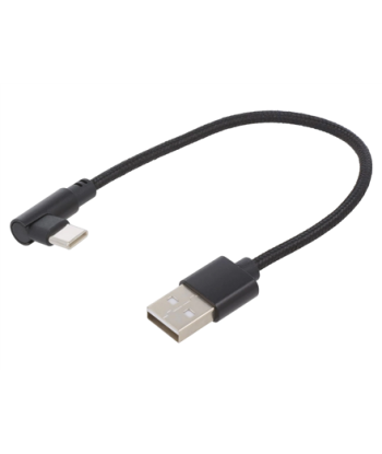 CABLE USB2 TO USB-C ANGLED/CC-USB2-AMCML-0.2M GEMBIRD