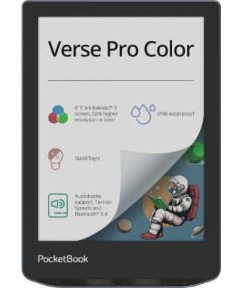 Электронная книга POCKETBOOK Verse Pro Color 6" 1072x1448 1xUSB-C Wireless LAN Bluetooth Dark Blue PB634K3-1-WW