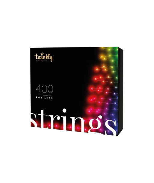 Twinkly Strings Smart LED Tuled 400 RGB - 32m Must Juhe Twinkly Strings Smart LED Tuled 400 RGB - 32m Must Juhe