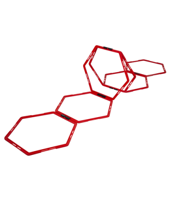 Pure2Improve | Hexagon Agility Grid | Red