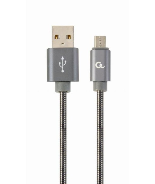 Gembird USB 2.0 to Micro-USB kaabel, 2m, must/hall Gembird USB 2.0 to Micro-USB kaabel, 2m, must/hall