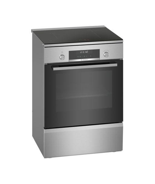 Pliit Bosch, HLS79Y351U Series 6, Hob type Induction, Oven type Electric, Stainless Steel, Width 60 cm, Grilling, LCD, Depth
