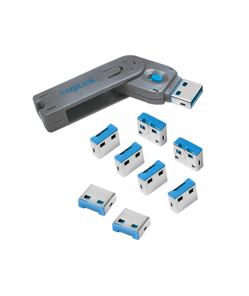 Logilink, USB port blocker (1x key and 8x locks), AU0045 | Logilink Logilink, USB port blocker (1x key and 8x locks), AU0045 | Logilink