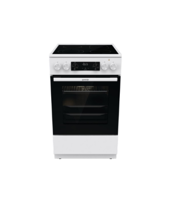 Плита Gorenje, GECS5C70WA, Hob type Vitroceramic, Oven type Electric, White, Width 50 cm, Grilling, LED, Depth 59.4 cm, 70 L