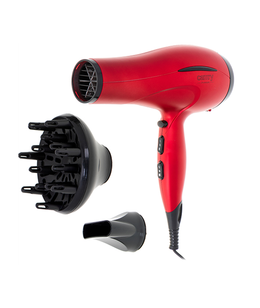 Фен Camry CR 2253 2400 W, Number of temperature settings 3, Diffuser nozzle, Red Фен Camry CR 2253 2400 W, Number of temperature settings 3, Diffuser nozzle, Red