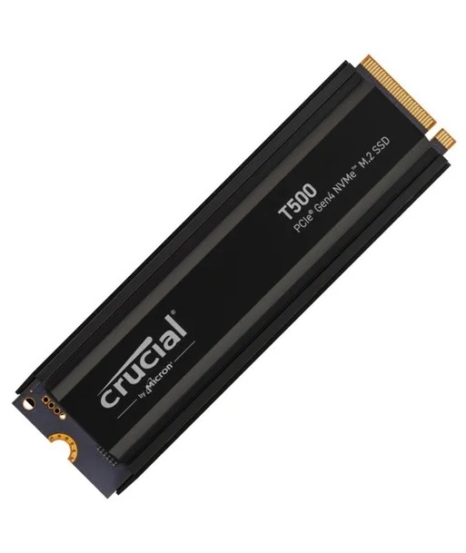 Crucial T500 4TB PCIe 4.0 NVMe SSD с радиатором Crucial T500 4TB PCIe 4.0 NVMe SSD с радиатором