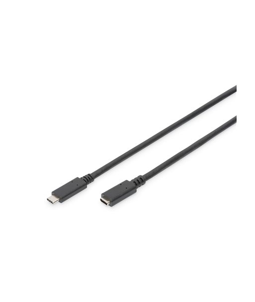 Digitus USB-C Удлинительный кабель, USB 2.0, 2м, Черный Digitus USB-C Удлинительный кабель, USB 2.0, 2м, Черный