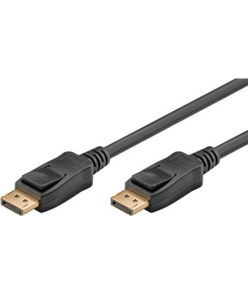 Goobay DisplayPort connector cable 2.0 58534 Black, DP to DP, 2 m