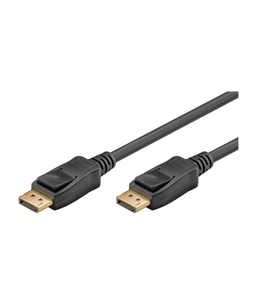 Goobay DisplayPort 2.0 Cable (DP to DP) - 2m, Black Goobay DisplayPort 2.0 Cable (DP to DP) - 2m, Black