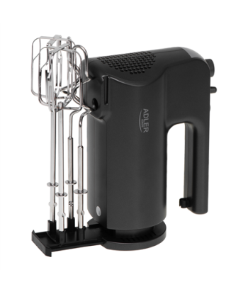 Adler AD 4230 Hand Mixer - 550W, 5 Speeds, Turbo - Black