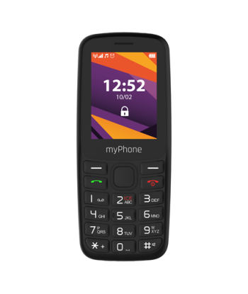 myPhone 6410 LTE, 2,4" TFT, 64 МБ ОЗУ, 128 МБ, Dual SIM, USB-C, чёрный