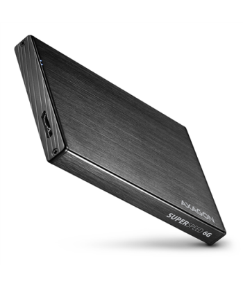AXAGON | A compact aluminum USB 3.2 Gen 1 - SATA 6G external box designed for 2.5" SSD/HDD