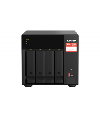QNAP 4-Bay QTS and QuTS hero NAS TS-473A-8G Up to 4 HDD/SSD Hot-Swap, Ryzen V1500B Quad-Core, Processor frequency 2.2 GHz, 8 GB