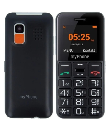 myPhone Halo Easy, Black, 1.77", TFT, 24 MB, 32 MB, Single SIM, Bluetooth, Main camera resolution 0.3 MP, 1000 mAh
