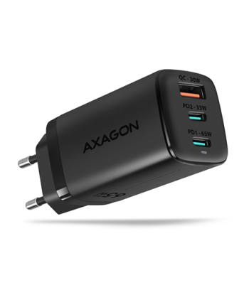 MOBILE CHARGER WALL USB 65W/GAN 3PORT ACU-DPQ65 AXAGON