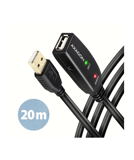 AXAGON USB repeater cable | ADR-220 | USB Type-A to USB Type-A AXAGON USB repeater cable | ADR-220 | USB Type-A to USB Type-A