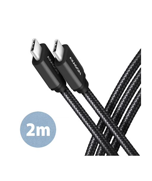 AXAGON Data and charging cable | BUCM3-CM20AB | USB Type-C to USB Type-C