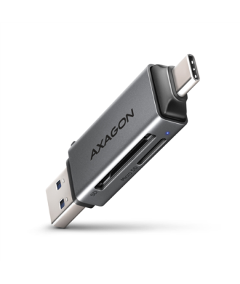 AXAGON Mobile USB 3.2 Gen 1 MINI card reader with USB-C and USB-A connectors | CRE-DAC