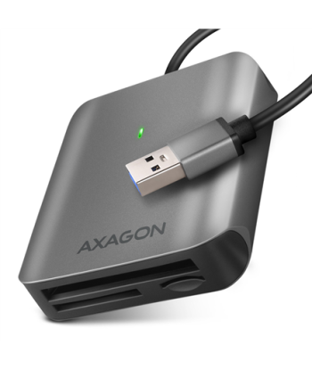 AXAGON CRE-S3 Alumiinium USB 3.2 Gen 1 Kaardilugeja - SD, microSD, CF