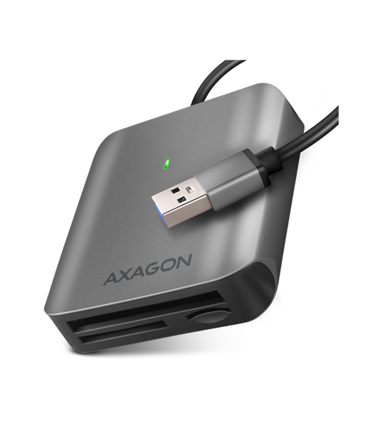 AXAGON CRE-S3 Alumiinium USB 3.2 Gen 1 Kaardilugeja - SD, microSD, CF AXAGON CRE-S3 Alumiinium USB 3.2 Gen 1 Kaardilugeja - SD, microSD, CF