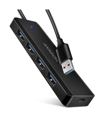 AXAGON Travel four-port USB-A 5Gbps hub | HUE-C1A