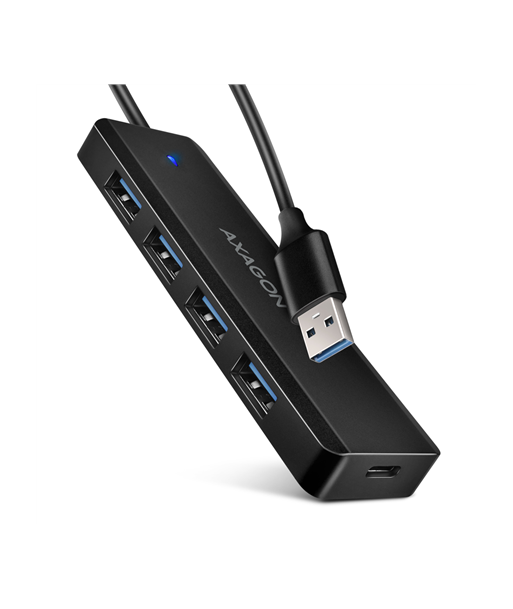 AXAGON HUE-C1A USB-A 3.2 Gen 1 (5Gbps) 4-портовый Travel Hub AXAGON HUE-C1A USB-A 3.2 Gen 1 (5Gbps) 4-портовый Travel Hub