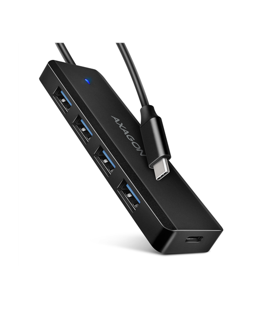 AXAGON Travel four-port USB-C 5Gbps hub | HUE-C1C