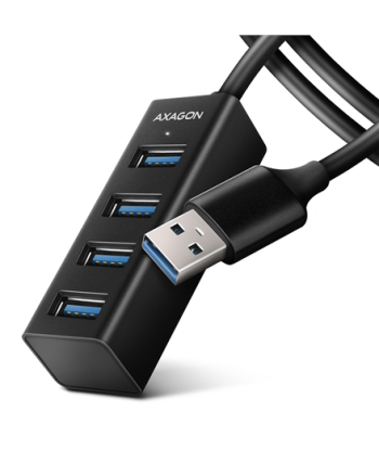 AXAGON Miniature metal four-port USB 3.2 Gen 1 hub | HUE-M1AL