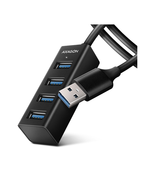 AXAGON Miniature metal four-port USB 3.2 Gen 1 hub | HUE-M1AL AXAGON Miniature metal four-port USB 3.2 Gen 1 hub | HUE-M1AL